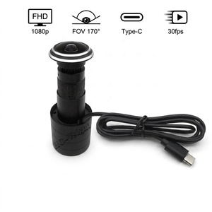 1080P 170 grados lente gran angular Micro tipo-c <span class=keywords><strong>puerta</strong></span> <span class=keywords><strong>mirilla</strong></span> Cámara 1,78mm <span class=keywords><strong>Mini</strong></span> ojo de pez seguridad Cámara USB - Product Image 1