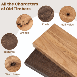 Étagères murales flottantes en <span class=keywords><strong>bois</strong></span> robustes, style rustique moderne et simple, pour le rangement dans le salon - Product Image 2