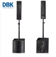 Sistema de PA en Columna de Audio de Alta Definición DBK con Subwoofer Activo de 12 Pulgadas y Altavoces de Columna para Eventos
