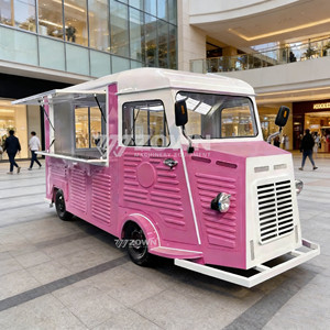 2026 New Arrival Luxury Mobile Food Truck Fully Equipped Restaurant Concession Trailer For <b>BBQ</b> Pizza Hamburger Fast Food - Product Image 1