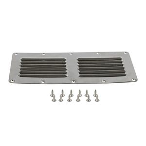 Grille d'aération rectangulaire en acier inoxydable 230x115mm pour bateau, yacht, camping-car, fixation par vis - Product Image 1
