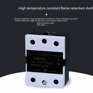 Промышленное одноканальное твердотельное реле 12В DC на 220В AC, 25/40/60DA, малое, 24В SSR-40DA, пластиковое, с поддержкой OEM от TUOBANG - Product Image 3