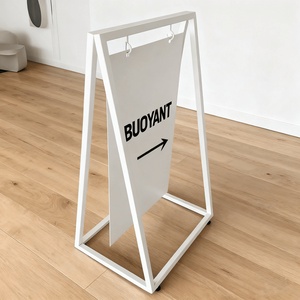 Custom Metal A-<b>Frame</b> Stand Sidewalk Signs Sandwich Board <b>Swing</b> Signage Outdoor Cafe Sign a <b>Frame</b> Pavement Sign - Product Image 5