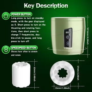 旋转抽插二合一快速拆卸清洁电动男用自慰器杯 USB 可充电 - Product Image 4