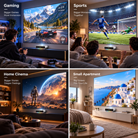 Projecteur laser RGB 1080P à ultra courte focale, intelligent Android HDR10+ MEMC, vente en gros, fabricant OEM ODM pour distributeurs mondiaux