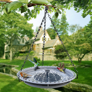 Fontaine solaire articulée pour bain d'oiseaux et mangeoire automatique pour oiseaux, en nylon imperméable, ornement de jardin extérieur - Product Image 2