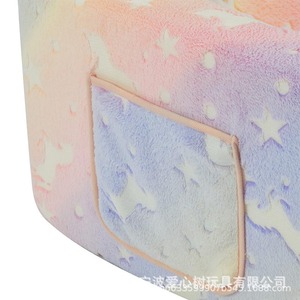 Giving Tree <b>Kids</b> <b>Sofa</b> Rainbow Flannel Foldable With Handrails For Children Reading Corner 3 Years And Above - Product Image 4