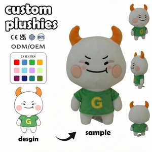 Peluche personnalisée, mini, moelleuse, certifiée, pour mascotte d'équipe d'e-sport (Fox, <span class=keywords><strong>Huggy</strong></span> <span class=keywords><strong>Wuggy</strong></span>), <span class=keywords><strong>peluches</strong></span> animales non rembourrées, peluche chat personnalisée - Product Image 2