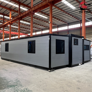 Pronta Consegna Casa Container Prefabbricata Espandibile 20Ft 40Ft con Pannelli Sandwich Traspiranti in <span class=keywords><strong>Vendita</strong></span> Spedizione Veloce Mini Casa Prefabbricata 3 4 5 Camere - Product Image 2