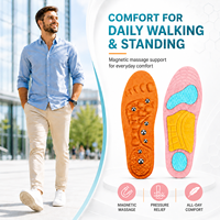 Fabricant OEM – Semelles intérieures magnétiques en TPE à 4 couches pour massage des pieds, absorption des chocs, soutien de la voûte plantaire, confort pour la marche et le sport