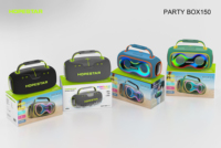 Speaker Portabel HOPESTAR Party150 40W dengan Lampu LED RGB Plastik 8800mAh, Tahan Air IPX5