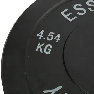 Topko pratos de exercício de força para venda, conjunto de placa de peso de borracha
