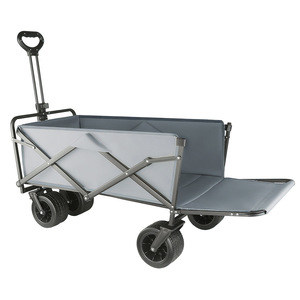 Chariot de camping pliable robuste 400L Grande capacité Chariot utilitaire d'extérieur avec roues tout-terrain pour la plage, les pique-niques et l'utilisation en jardin - Product Image 3