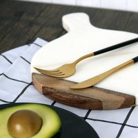 Plateau en bois massif avec joint en marbre, planche à découper pour comptoir de cuisine, pièce décorative, accessoires de design, épaisseur 1,3 cm