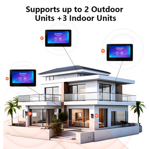 Anjielo <span class=keywords><strong>Interphone</strong></span> Vidéo <span class=keywords><strong>Sans</strong></span> <span class=keywords><strong>Fil</strong></span> Intelligent WiFi Halow 7 Pouces Tuya avec Alarme Anti-Sabotage, Capteur PIR, Sécurité IP55 Étanche, Portée 100-500m - Product Image 1