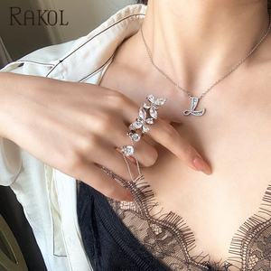 RAKOL RP2158 CZ Butterfly 2021 Real Gold Plated <b>Adjustable</b> <b>Ring</b> Jewelry - Product Image 2