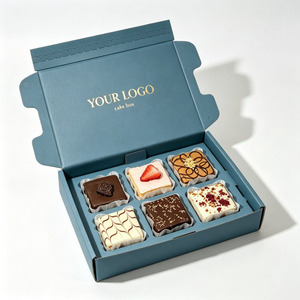 Boîte d'emballage pour gâteaux, impression recto-verso, qualité alimentaire, biodégradable, écologique, boîte à biscuits pour cadeau, boîte à biscuits <span class=keywords><strong>sucrés</strong></span>, boîte de boulangerie - Product Image 6