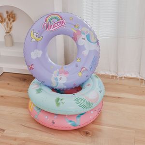 Bouée de natation pour enfants, bouée sous-aisselle épaissie en forme de licorne, double airbag, flotteur de piscine, design dessin animé, pour 3-6 ans - Product Image 2