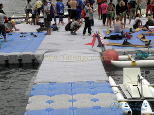 Ponton dock flottant cubes en plastique modulaires jetty bridge dock jet ski manière de marche - Product Image 6