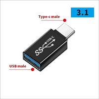 USB C naar USB-adapter met vrouwelijke en mannelijke poorten voor Android-telefoons, computers, laptops