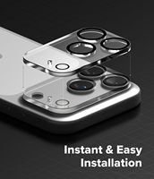 Protection d'objectif arrière en verre trempé HD anti-reflet pour iPhone 17 Pro Max, 17 Air et 17 Pro