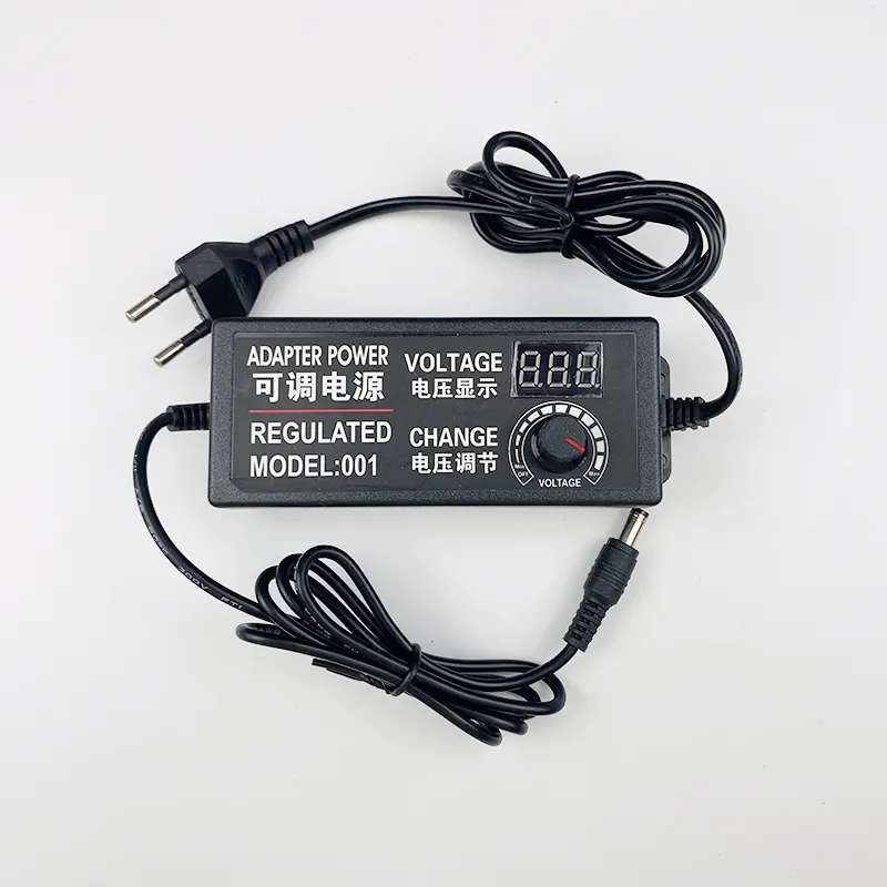 3-24V3A adjustable voltage power adapter 24V DC speed control dimming light with water pump motor digital display power supply