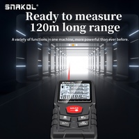 SNAKOL 120m télémètre laser portable de haute précision ruban à mesurer infrarouge électronique pour les mesures de la pièce