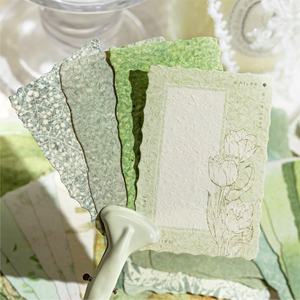 Lot de 100 pièces de matériel de collection de papier non-adhésif style bureau de poste, papillon vintage style Ins, décoratif, basique et polyvalent - Product Image 4