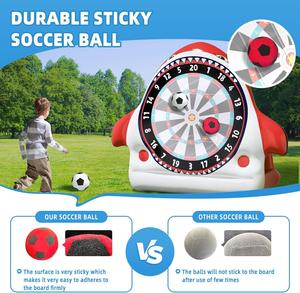 Jeu de fléchettes géantes gonflables avec balles collantes, jeu de fléchettes de jardin pour enfants, adultes et fêtes de famille - Product Image 4