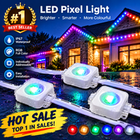 Module LED RGB 24V à pixels adressables UCS1903, éclairage LED étanche IP67, chaîne de pixels programmable pour signalétique et décoration de bâtiments