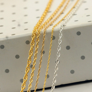 Chaîne en or 14K plaqué or, motif vague d'eau, 0,76 mm, bracelet côtelé <span class=keywords><strong>pour</strong></span> la fabrication de bijoux, en laiton durable, apprêts de bijouterie permanents - Product Image 5