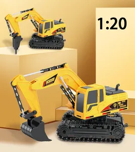 RC máy xúc 2.4G lớn RC Xe tải mô phỏng máy xúc tải và xếp dỡ xây dựng xe đồ chơi