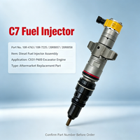 Inyector de Combustible Diésel C7 10R-4763 10R-7225 20R8057 20R8058, Inyector de Repuesto para Motor de Excavadora CX31-P600