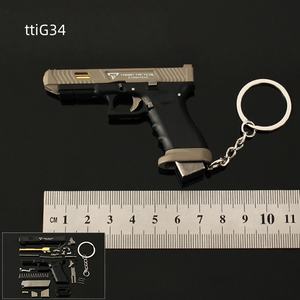 Vendita calda staccabile 1:3 modello giocattolo in metallo TtiG34 portachiavi pistola giocattolo portachiavi simulazione pistola portachiavi all'ingrosso Mini pistole Charm - Product Image 3
