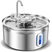 Nuevo Bebedero para Mascotas de Acero Inoxidable de 32L con Diseño Desmontable Tipo Cola, Alimentado por USB, para Perros y Gatos