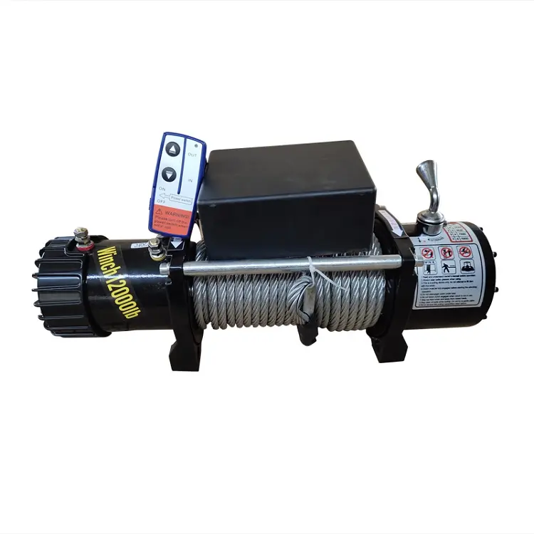 12v electric winch lifting 2 ton car winch motor 12V 24V 12000lbs for 4x4 Off Road Truck