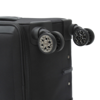 3-teiliges Set Business Soft-Trolley-Koffer mit Doppelgarn-Jacquard und seitlicher Tiefenfach-Organisation