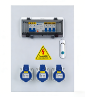 Boîte de distribution d'alimentation industrielle murale complète en acier inoxydable 304, étanche IP67, conforme aux normes RoHS, spécifique aux ateliers