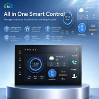 Interrupteur intelligent WiFi pour maison connectée, en verre, avec écran tactile AI, contrôle centralisé de scènes, bus KNX, domotique, interrupteur mural tactile KNX pour hôtel et villa
