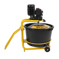 Station de mélange portable de haute qualité, seau en plastique de 65 L, station de mélange manuelle pour peinture, mortier, mélangeur à ciment à pales