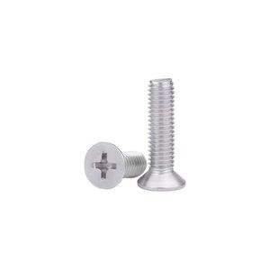 #10-32 Countersunk Phillips Head Screw 304 Stainless Steel Fine Thread Inch Standard Machine Screw - Product Image 2