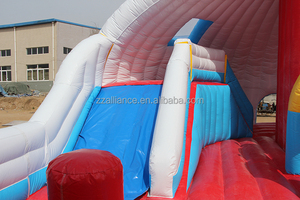 Suministro de fábrica gran castillo hinchable Spiderman tobogán puente Castillo niños gran juego inflable para la venta - Product Image 3