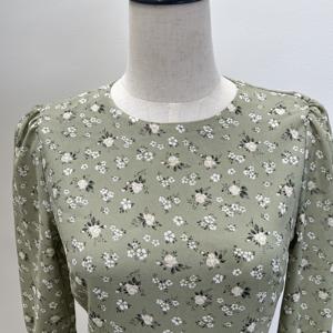 2025 फ्रेंच शैली के कपड़े निर्माता कस्टम गर्दन छोटी पफ आस्तीन मिनी डेज़ी रूफले पोशाक महिलाओं के लिए - Product Image 2