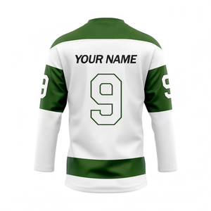 Camiseta de hockey sobre hielo barata OEM de malla Birdseye, ropa urbana, logotipo personalizado, bordado de sarga, uniforme de hockey sobre hielo por sublimación - Product Image 2