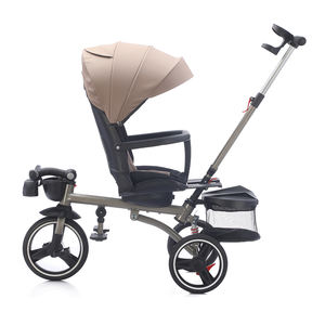 <span class=keywords><strong>Triciclo</strong></span> para niños con <span class=keywords><strong>asiento</strong></span> giratorio y respaldo <span class=keywords><strong>reclinable</strong></span> <span class=keywords><strong>Triciclo</strong></span> para bebés con manillar plegable y reposapiés extraíble - Product Image 5