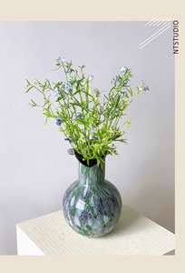 แจกันแก้วทำมือลายจุดหลากสี - Product Image 6