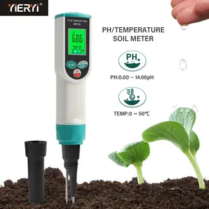 带有ATC的数字精密土壤PH测试仪土壤温度分析工具，用于农业种植，盆栽