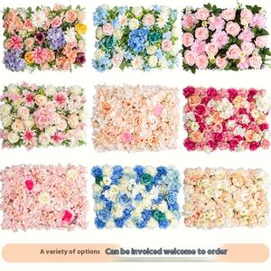 Planta Artificial Verde, Rosa, Fondo Floral, Tela para Pared, Decoraciones de Pared para Bodas, Flores de Rosa Artificiales - Product Image 2