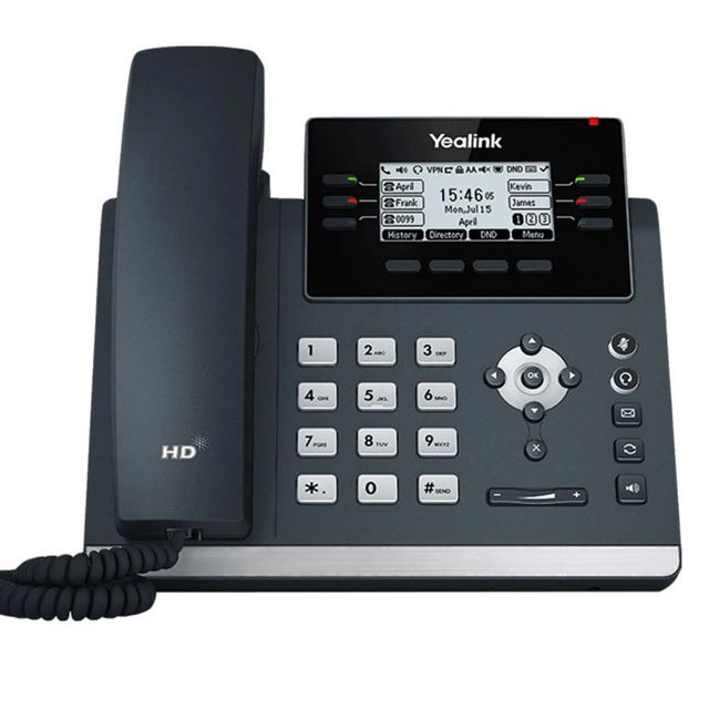 Yea-link SIP-T42U HD Voice 3-Line VoIP IP POE GSM Speaker Phone IP Network Intercom System Enterprise IP Phone