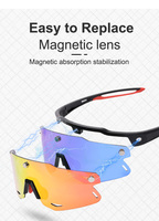 Nouveau design OEM Lunettes de sport Lunettes de soleil Gafas Ciclismo Lunettes de cyclisme avec logo personnalisé Lunettes de soleil magnétiques pour le cricket